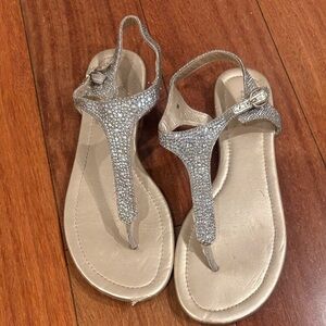 Bandolino Sparkling Silver Sandals